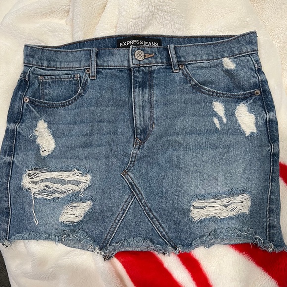 Worn twice express Jean skirt - Picture 2 of 2